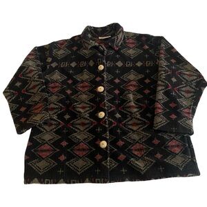 Vintage Pine Cone Designs Palmer Lake CO Fleece Size XL